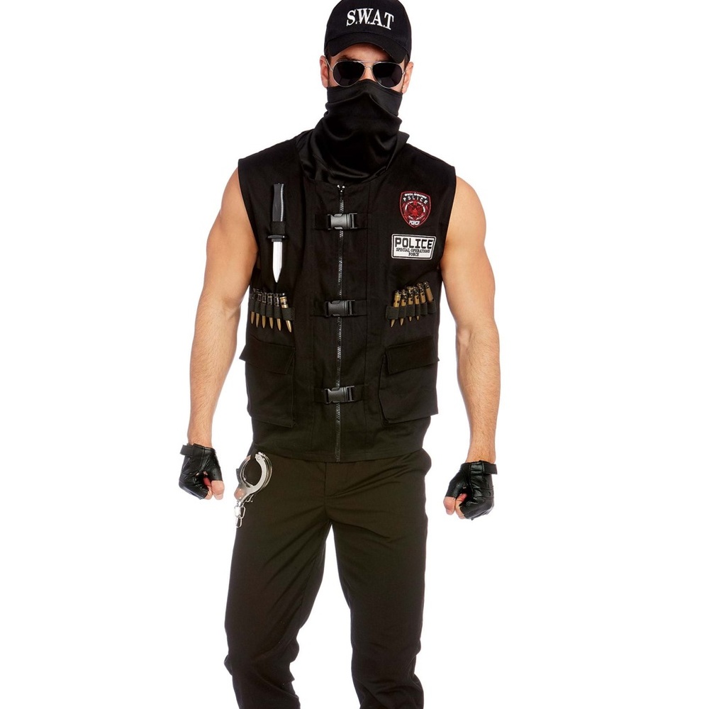 Dreamgirl special OPS police SWAT adult Halloween costume for men m
